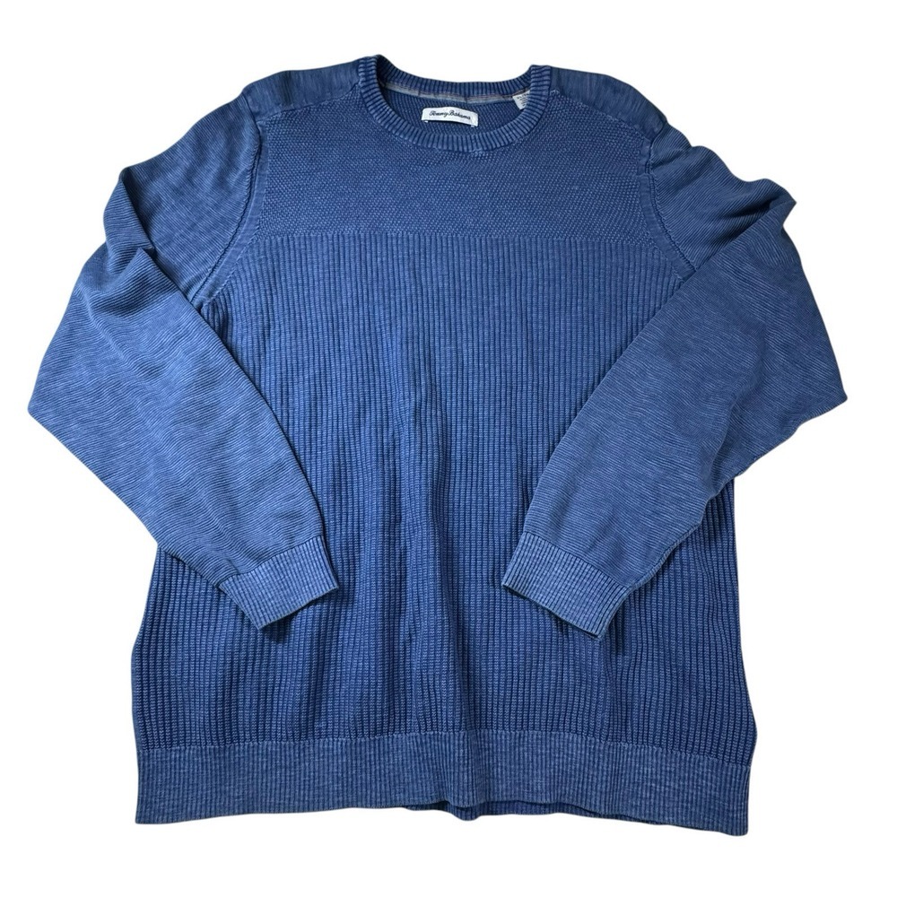TOMMY BAHAMA Sweater Men's Cable Knit Long‎ Sleeve Pullover Fisherman Nautical
